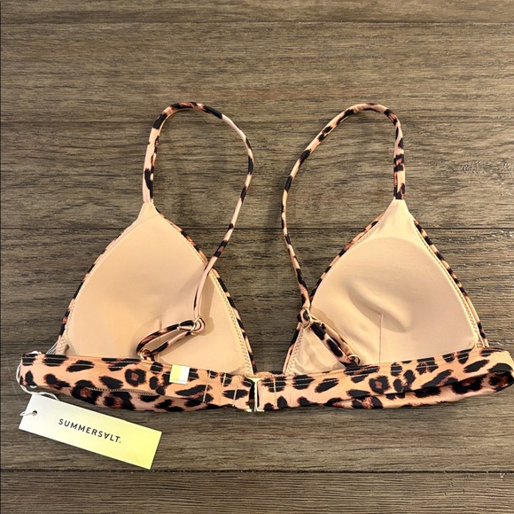 NWT [Summersalt] Triangle Bikini Swimsuit Top in Leopard Women’s Multiple Sizes - Picture 9 of 13